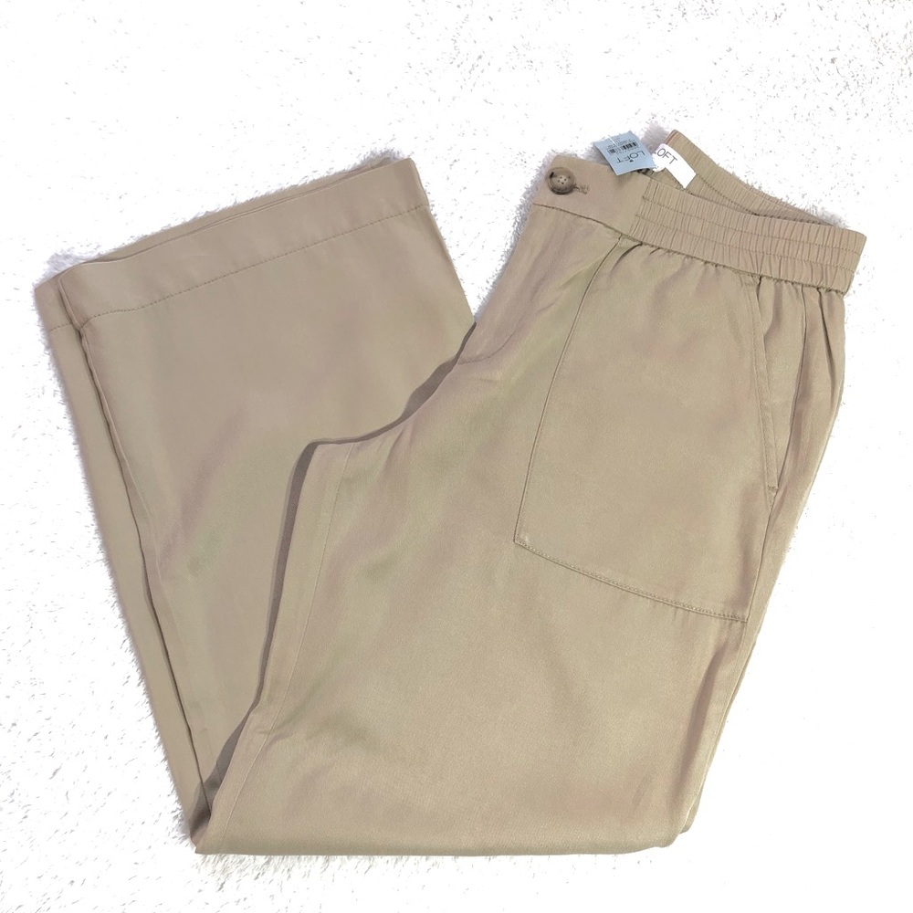 Loft Patch Pocket Wide Leg Pants
